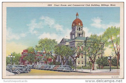 Court House And Commercial Club Building Billings Montana 1945 - Billings