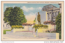 Lincoln Statue State Capitol Grounds Springfield Illinois 1938 - Springfield – Illinois
