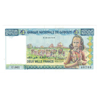 Billet, Djibouti, 2000 Francs, KM:43, NEUF - Gibuti