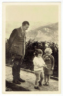 Propaganda  NSDAP -  Adolf Hitler Am Berchtesgaden  Zu Besuch Mit Kindern - Photo Hoffmann - Weltkrieg 1939-45