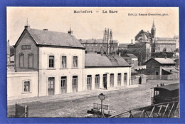 RARE CPA BELGIQUE - ROCHEFORT - La Gare - Rochefort