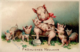 Schwein Personifiziert Neujahr  Prägedruck I-II Bonne Annee Cochon - Unclassified