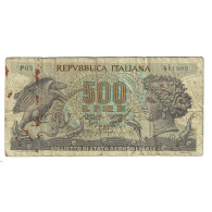 Billet, Italie, 500 Lire, 1966, 1966-06-20, KM:93a, B - 500 Lire