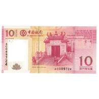 Billet, Macau, 10 Patacas, 2013, KM:108, NEUF - Macau