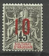 ANJOUAN N° 27 NEUF* TRACE DE CHARNIERE / MH - Unused Stamps