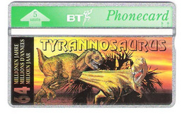 UK - BT L&G - Dinosaurs - Dino Saur - Tyrannosaurus - 310K - Mint - BT Emissions Etrangères