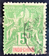 INDOCHINE 1900 - Canceled - YT 17 - 5c - Usati