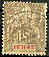 INDOCHINE 1900 - Canceled - YT 19 - 15c - Oblitérés