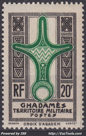 GHADAMES : CROIX D'AGADEM N° 7 NEUF ** GOMME SANS CHARNIERE - Unused Stamps