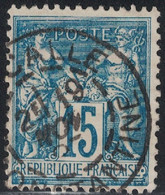SAGE - N°90 - ALGERIE - LA CALLE - CONSTANTINE - CACHET A DATE. - 1849-1876: Période Classique