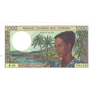 Billet, Comores, 1000 Francs, 1984, KM:11a, NEUF - Komoren