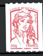 Marianne De Ciappa Et Kawena - LP 20 G Rouge De Roulette - YT Adhésif Pro N° 863 - Adhesive Stamps