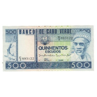 Billet, Cape Verde, 500 Escudos, 1977, 1977-01-20, KM:55a, NEUF - Cabo Verde