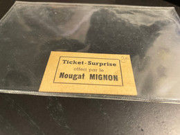ROUBAIX Ticket Surprise Nougat Mignon Ducasse - Autres & Non Classés