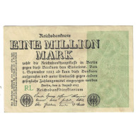 Billet, Allemagne, 1 Million Mark, 1923, 1923-08-09, KM:102d, TTB - 1 Mio. Mark