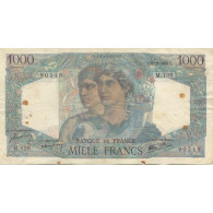 France, 1000 Francs, Minerve Et Hercule, 1945, 1945-11-22, TB, Fayette:41.8 - 1 000 F 1945-1950 ''Minerve Et Hercule''