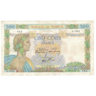 France, 500 Francs, La Paix, 1940, P. Rousseau And R. Favre-Gilly, 1940-10-31 - 500 F 1940-1944 ''La Paix''