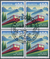 Suisse - 2021 - Rigi Bahn - Viererblock - Ersttag Stempel ET - Oblitérés