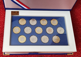 Coffret ESSAI € D'alliage Poinçonné Essai De Frappe Monétaires 13 Pièces EURO Monnaie De Paris - Errores Y Curiosidades