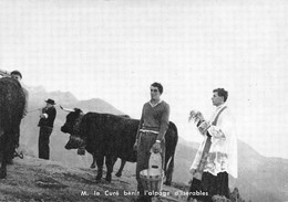 M. Le Curé Bénit L'alpage D'Isérables - Vaches Ecclésiastique   (10 X 15 Cm) - Isérables