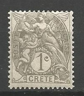 CRETE N° 1 NEUF** LUXE SANS CHARNIERE / MNH - Neufs