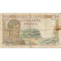 France, 50 Francs, Cérès, 1935, 1935-12-19, TB, Fayette:17.21, KM:81 - 50 F 1934-1940 ''Cérès''