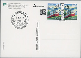 Suisse - 2021 - Rigi Bahn - Karte - Combo FDC ET - Cartas & Documentos