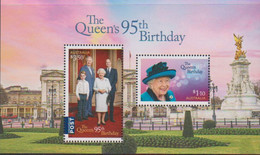 AUSTRALIA, 2021, MNH, QEII, THE QUEEN'S 95th BIRTHDAY, PALACES, SHEETLET OF 2v - Familias Reales
