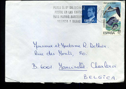 Cover From Barcelona To Marcinelle, Belgium - 1971-80 Briefe U. Dokumente