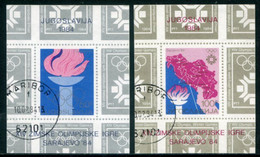 YUGOSLAVIA 1984 Winter Olympic Games, Sarajevo Blocks MNH / **.  Michel Block 24-25 - Used Stamps