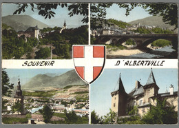 CPSM 73 - Albertville - Vue Sur Conflans - Pont Des Adoubes - Vue Générale - Le Chateau Manuel - Albertville