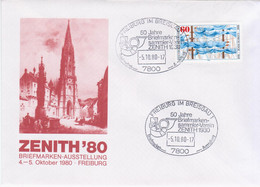 Germany Deutschland 1980 50 Jahre Briefmarkensammler-Verein ZENITH, Freiburg Im Breisgau, Briefmarken-Ausstellung - 1971-1980