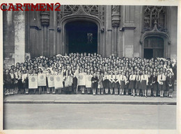 PHOTOGRAPHIE ANCIENNE : CAUDEBEC-LES-ELBEUF FETE LES ENFANTS DE MARIE IMMACULEE RELIGION EGLISE PROCESSION SCOUT - Caudebec-lès-Elbeuf