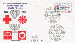 Germany Deutschland 1980 FDC 100 Jahre Deutscher Verein Fur Offentliche Und Private Fursorge, Canceled In Bonn - 1971-1980