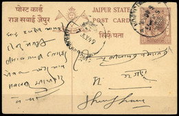 1949, Indien Staaten Jaipur, P (34), Brief - Jaipur