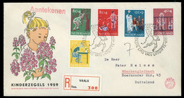 1959, Niederlande, 739-43, FDC - Otros & Sin Clasificación