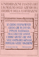 Tessera - Confederazione Fascista Dei Lavoratori Delle Aziende Del Credito E Delle Assicurazioni (Impastato Gaspare) - Mitgliedskarten