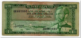 ETHIOPIA,1 DOLLAR,1966,P.25,VF - Etiopía