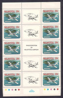 Tonga Niuafo'ou 1983 First Set - Opening Airport Specimen Block Of 15 - Tonga (1970-...)