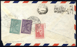 O/cover 1946, Flugpostbrief Vom 15.12.1946 Nach Mailand Mit 1 + 10 G. Und Zwangszuschlagsmarke Frankiert (Mi. 16+20) - Saudi Arabia