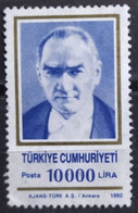 YUGOSLAVIA 1992 Kemal Ataturk. USADO - USED - Gebruikt