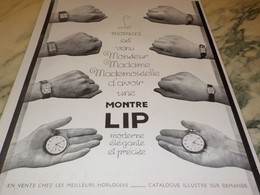 ANCIENNE PUBLICITE MONTRE LIP MODERNE 1928 - Autres & Non Classés