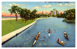 Illinois  Chicago Lincoln Park Lagoon, Sculling - Rudersport