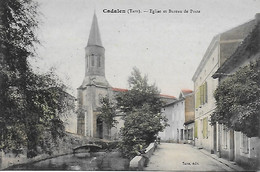 81)   CADALEN  -  Eglise Et Bureau De Poste - Cadalen