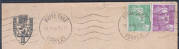 Militaria Blason 126 R.I. Sur Enveloppe Postée à 19 BRIVE Le 28 II 1949  Avec KRAG  5.L.O. + Mne De GANDON  10f Et 5f - Army Postmarks (before 1900)