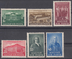 Hungary 1938 Mi#585-590 Mint Hinged - Unused Stamps