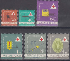 Hungary 1961 Mi#1747-1752 Mint Hinged - Unused Stamps