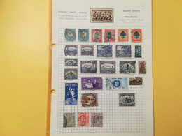 PAGINA PAGE ALBUM SUD AFRICA SUID SOUTH  1945 ATTACCATI PAGE WITH STAMPS COLLEZIONI LOTTO LOT LOTS - Colecciones & Series