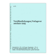 Veröffentlichungen,Verlagsverzeichnis 1995 - Autori Tedeschi