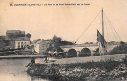 ¤¤  -  GUENROUET   -   Le Port Et Le Pont Saint-Clair Sur Le Canal   -  Péniche    -   ¤¤ - Guenrouet